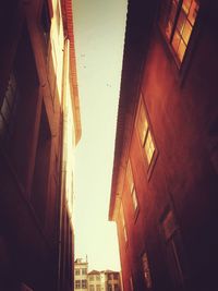 Low angle view of buildings in city