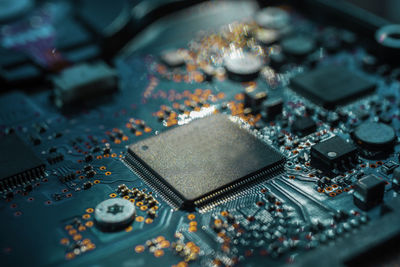 Close-up of machine part