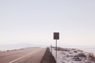 Road passing through landscape