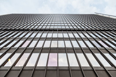 Low angle view of modern building against sky