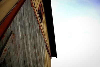 Low angle view of built structure against sky