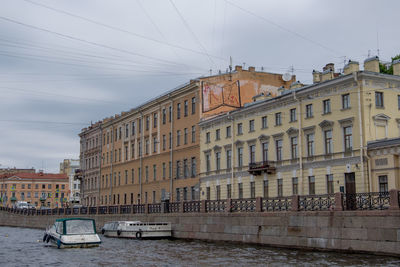 Buildings against sky in city