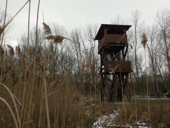 Low angle view of built structure against sky