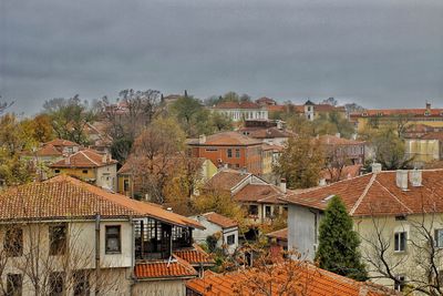 Houses against sky