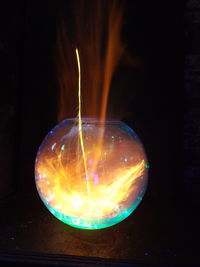 Close-up of fire