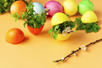 Close-up of fruits on table