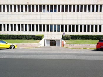 View of street against building