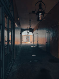 Interior of abandoned building