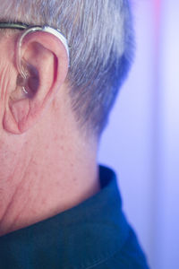 Close-up of man looking away