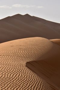 Scenic view of desert against sky