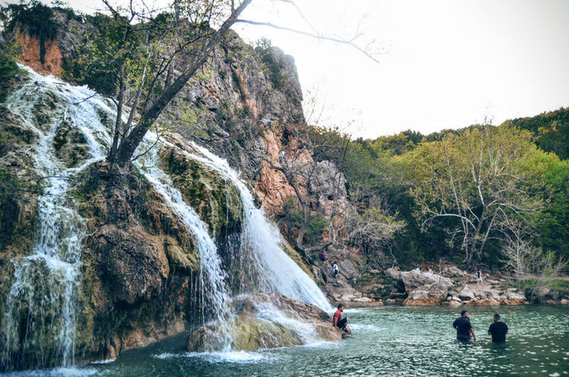 VIEW OF WATERFALL