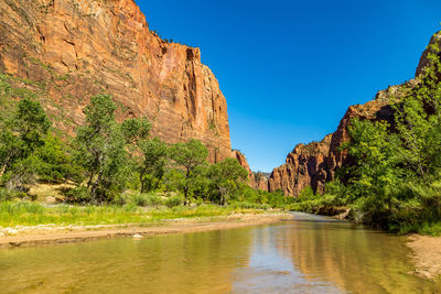 Scenic view of landscape against clear sky