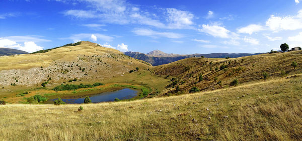 Scenic view of landscape against sky