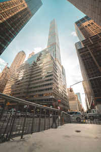 Low angle view of skyscrapers