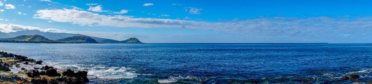 Scenic view of sea against sky
