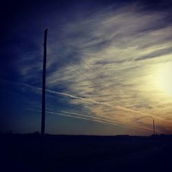 Rural landscape at sunset