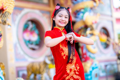 Portrait of a smiling young woman