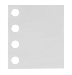 High angle view of paper against white background