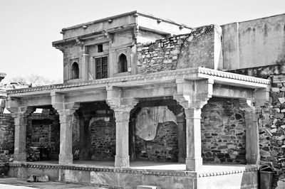 Low angle view of old building