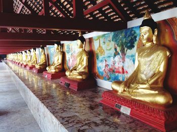 Statue of buddha in temple