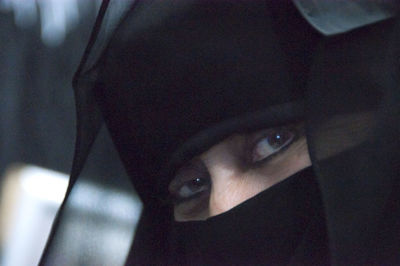 Close-up portrait of young woman