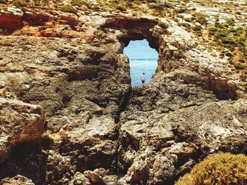 View of rocky landscape