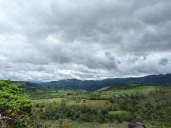 Scenic view of landscape against sky
