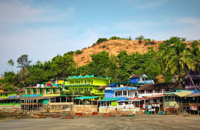 View of built structure against trees