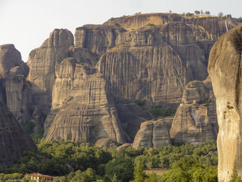 Low angle view of mountain against sky