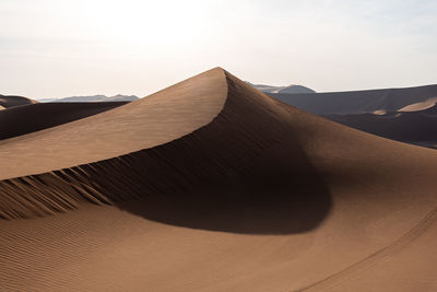 Scenic view of desert against sky