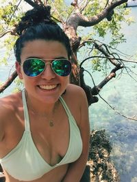 Portrait of young woman