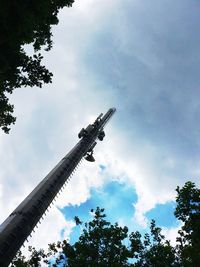 Low angle view of tree against sky