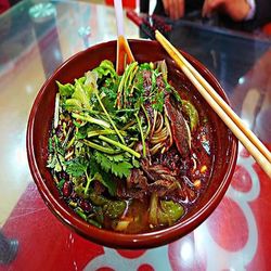 Close-up of food in bowl