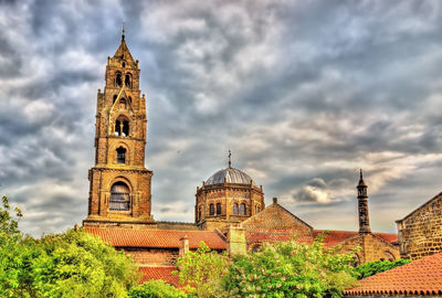 Low angle view of historical building against sky