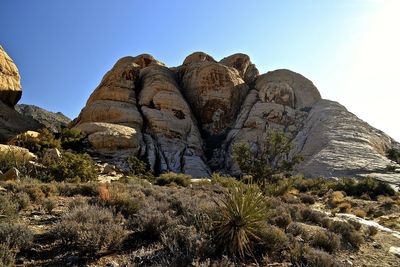 Rock formations in a desert