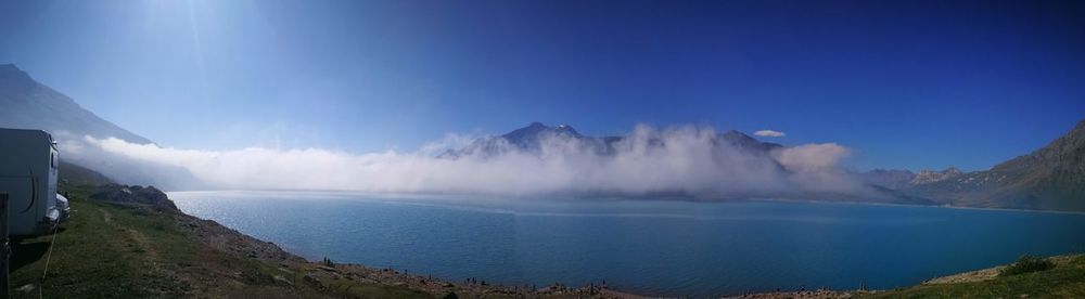 Panoramic view of sea against sky