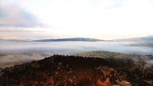 Scenic view of landscape against sky