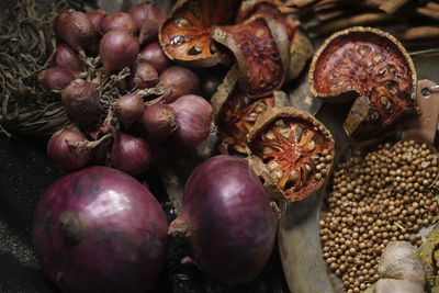 Close-up of fruits for sale in market