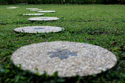 Surface level of footpath