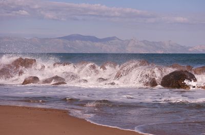 Scenic view of sea against sky