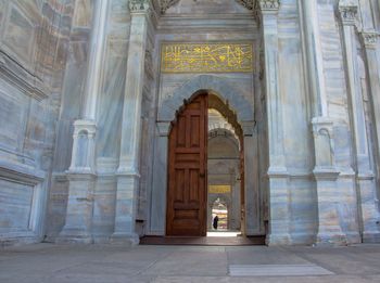 Entrance of historic building