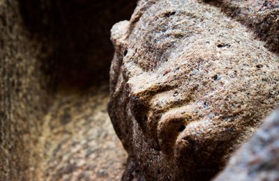 Close-up of old statue