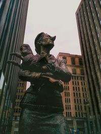 Low angle view of statue