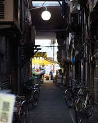 Bicycle in corridor