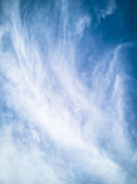 Low angle view of clouds in sky