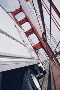 Low angle view of sailboat against sky