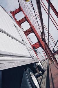Low angle view of sailboat against sky