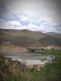 Scenic view of landscape against sky