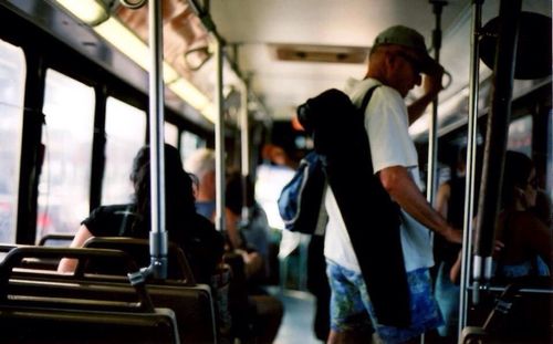 People in train