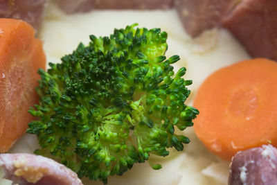 High angle view of fruits on table